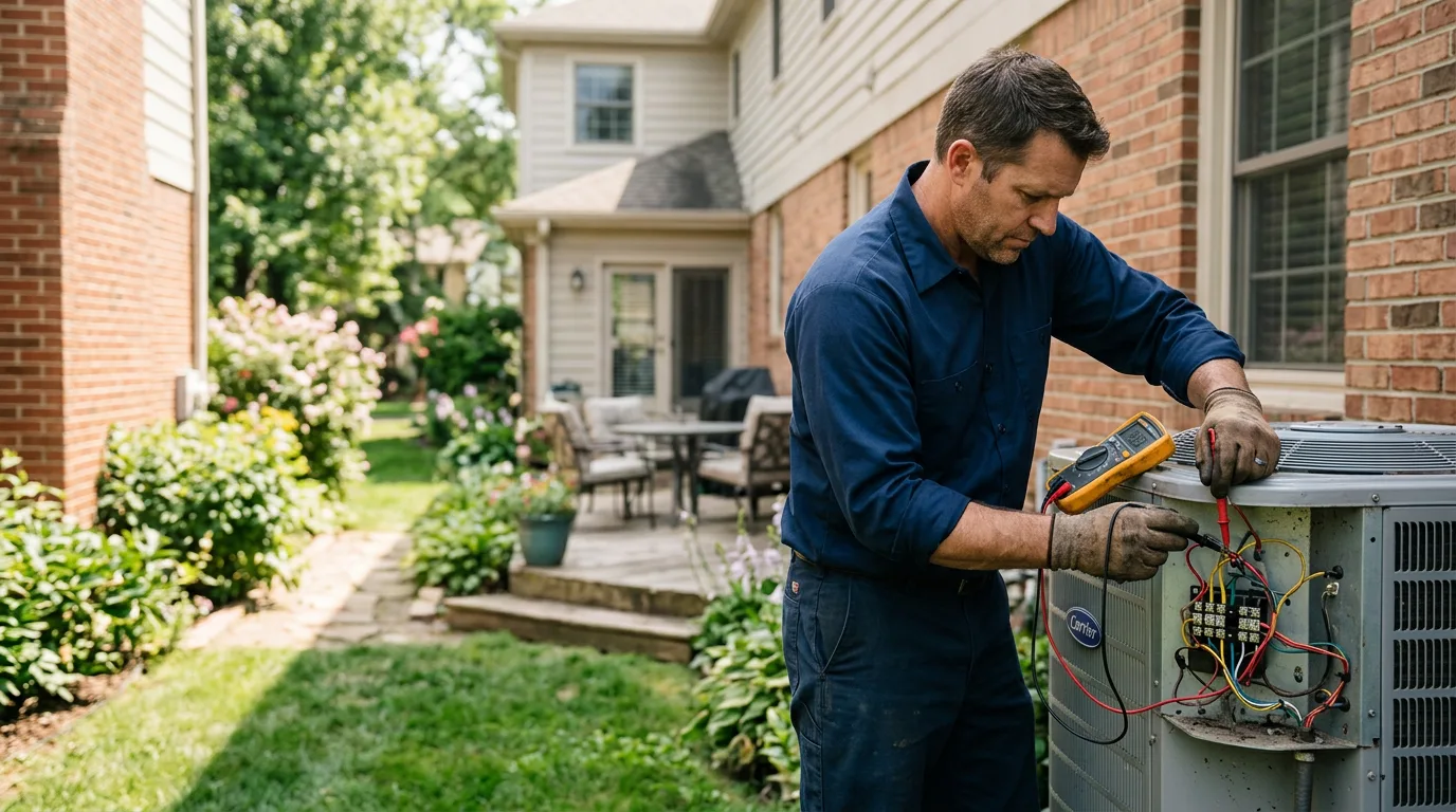 HVAC technician working near Powellton, WV